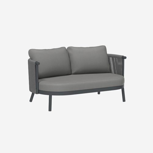 Chloe Outdoor 2-Seater Sofa-Charcoal