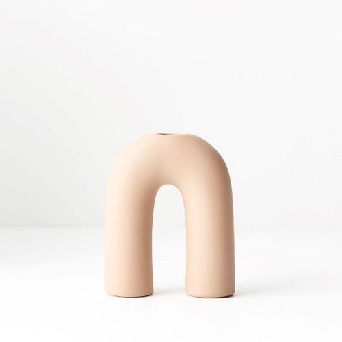 Quincey Natural Pink Candle Holder