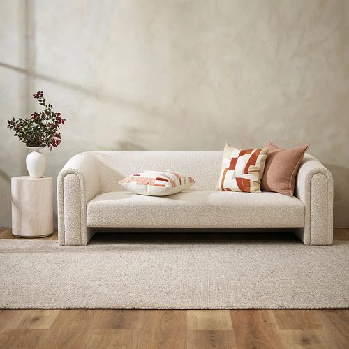 Baya Flaxmill Handwoven Linen Cushion - Clay | Two Sizes