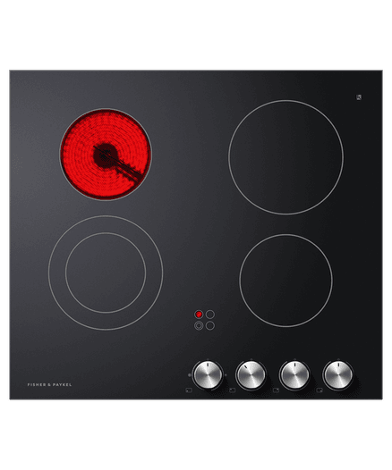 Electric Cooktop, 60cm, Black Glass