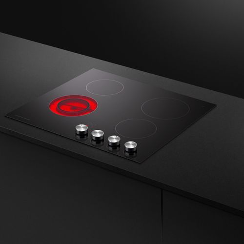 Electric Cooktop, 60cm, Black Glass