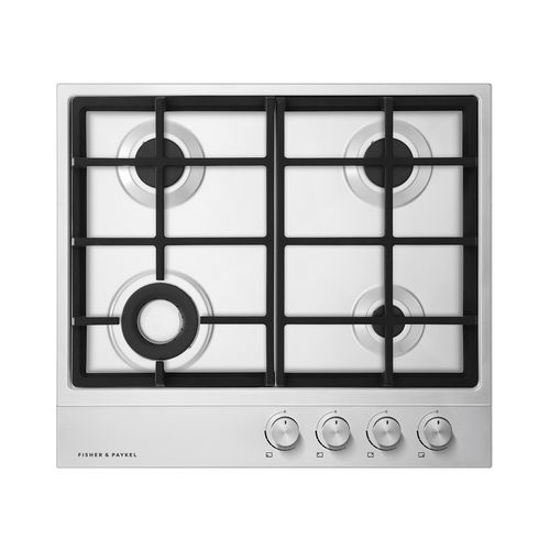 Gas on Steel Cooktop, 60cm, Stainless Steel