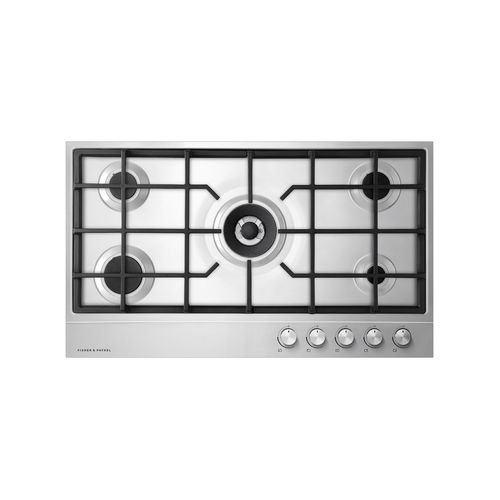 Gas on Steel Cooktop, 90cm, Stainless Steel