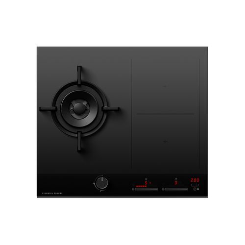 Gas + Induction Cooktop, 60cm, 1 Burner, 2 Zones with SmartZone
