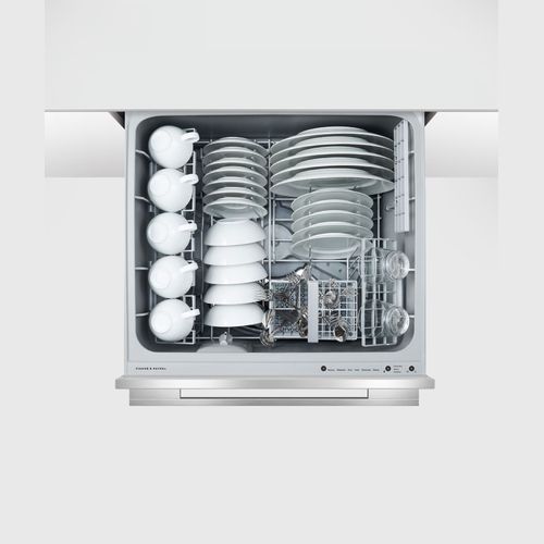 Double DishDrawer Dishwasher, Stainless Steel, Sanitise