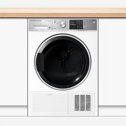 Heat Pump Dryer, White, 9kg, Steam Care