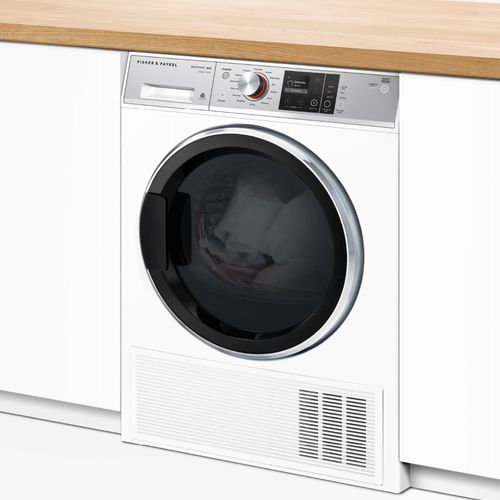 Heat Pump Dryer, White, 9kg, Steam Care