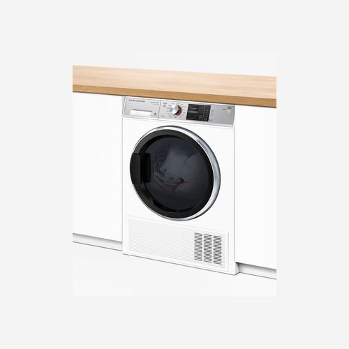 Heat Pump Dryer, White, 9kg, Steam Care