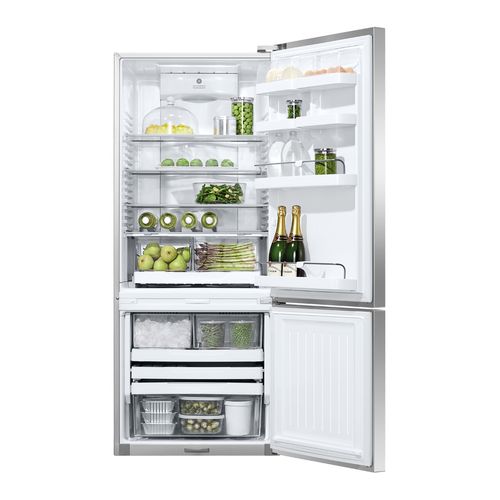 Freestanding Refrigerator Freezer, 68cm, 413L, Ice & Wa