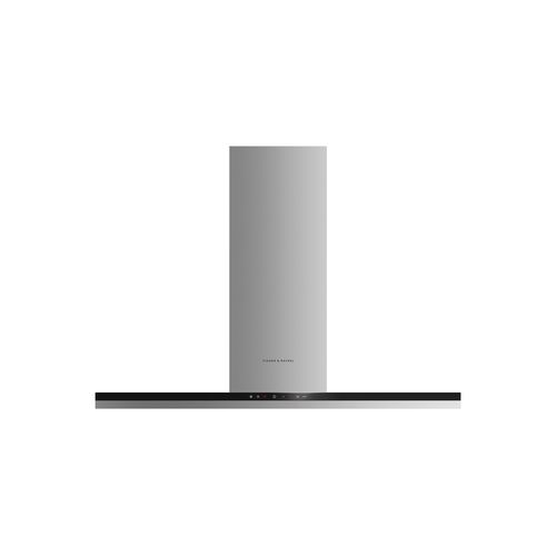 Wall Rangehood, 120cm, Box Chimney, Stainless Steel & Glass