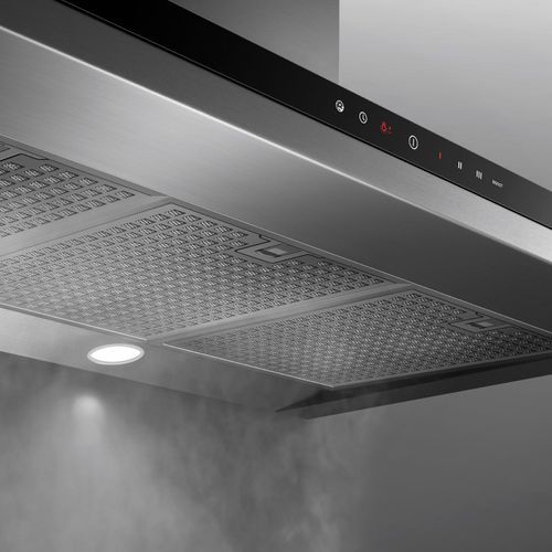 Wall Rangehood, 90cm, Stainless Steel & Glass, Box Chimney