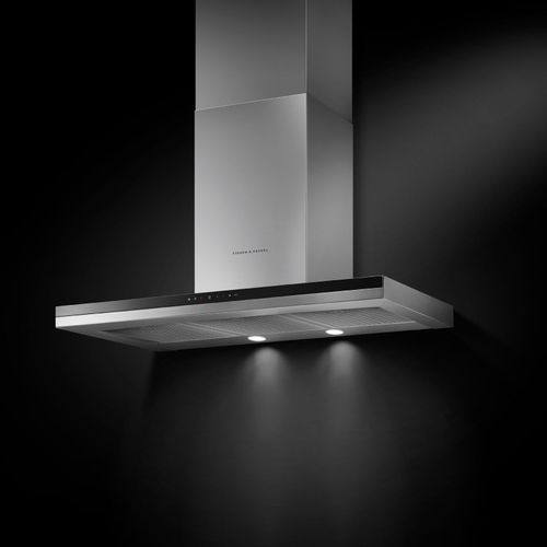Wall Rangehood, 90cm, Stainless Steel & Glass, Box Chimney