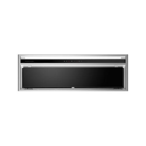 Integrated Insert Rangehood, Stainless Steel & Glass, 90cm