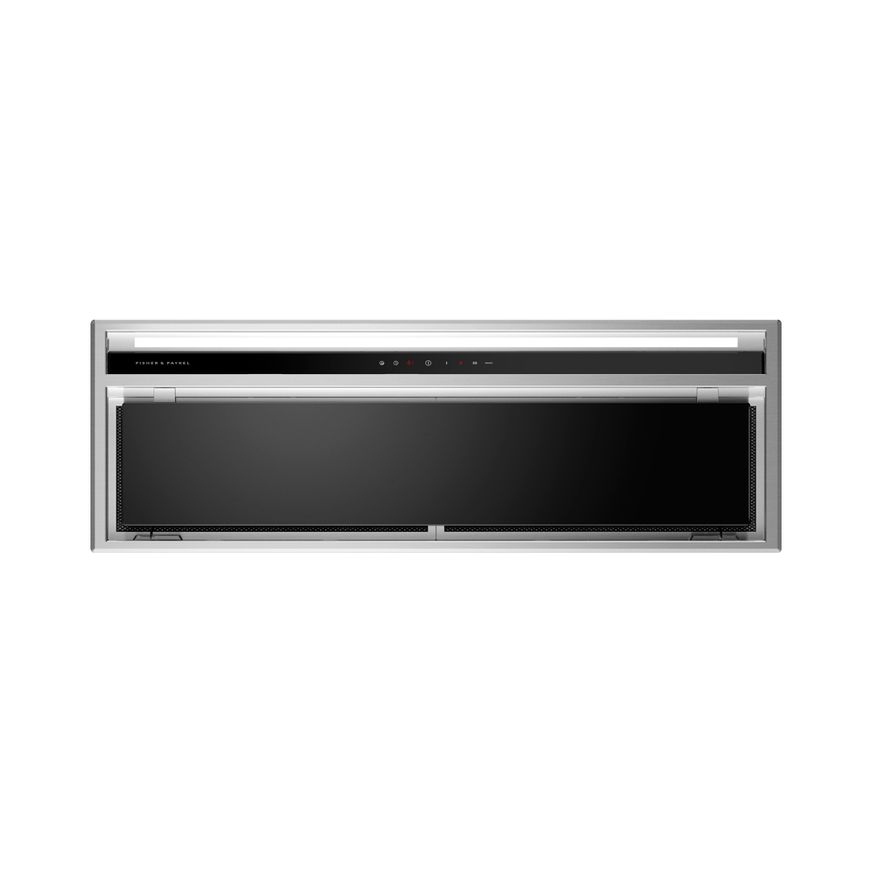 Integrated Insert Rangehood, Stainless Steel & Glass, 90cm