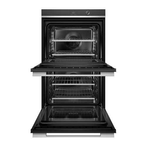 Stainless Steel Double Oven, 76cm, 17 Function, Self-cleaning