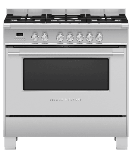 Freestanding Cooker, Dual Fuel, 90cm, 5 Burners