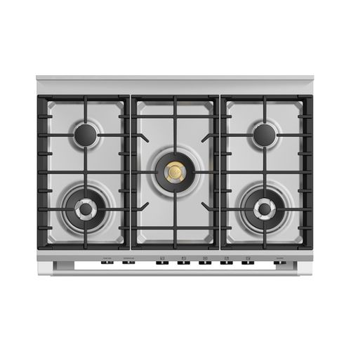 Freestanding Cooker, Dual Fuel, 90cm, 5 Burners, Self-cleaning