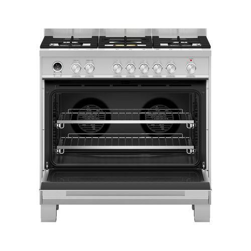 Freestanding Cooker, Dual Fuel, 90cm, Self-cleaning