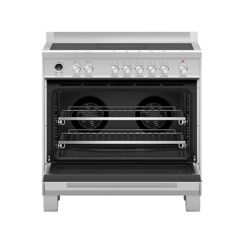 Stainless Steel Freestanding Cooker, Induction, 90cm, 5 Zones with SmartZone, Self-cleaning