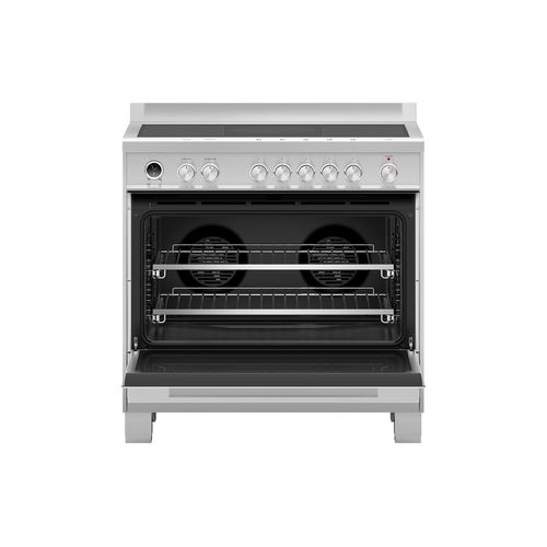 Stainless Steel Freestanding Cooker, Induction, 90cm, 5 Zones with SmartZone, Self-cleaning