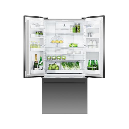Freestanding French Door Refrigerator Freezer, 79cm, 487L, Ice & Water