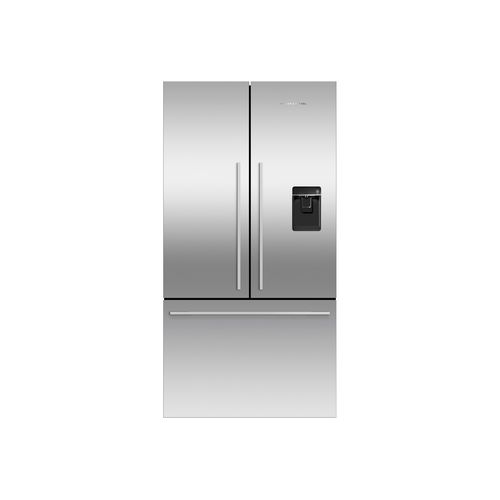 Freestanding French Door Refrigerator Freezer, 90cm, 569L, Ice & Water, French Hinge