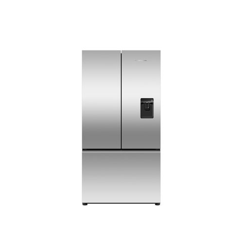 Freestanding French Door Refrigerator Freezer, 90cm, 569L, Ice & Water, Stainless Steel