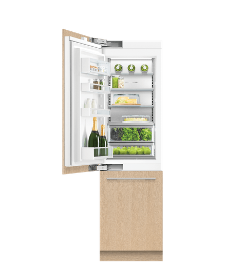 Integrated Refrigerator Freezer, 61cm, Ice & Water, Left Hinge