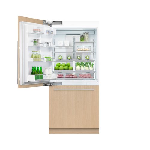 Integrated Refrigerator Freezer, 90.6cm, Ice, Left Hinge