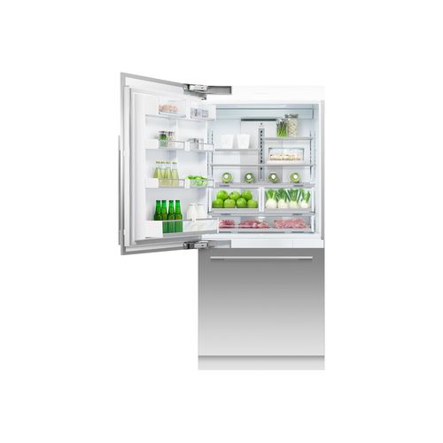 Integrated Refrigerator Freezer, 90.6cm, Ice, Left Hinge