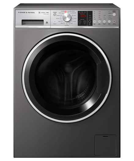 Front Loader Washing Machine, 10kg, Steam Care, Graphite