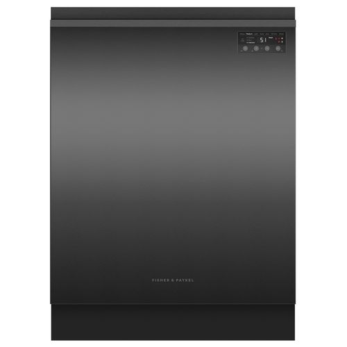 Black Stainless Steel Built-under Dishwasher, Sanitise