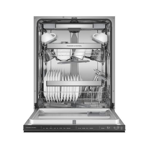 Built-under Dishwasher, Tall, Sanitise, Black Stainless Steel