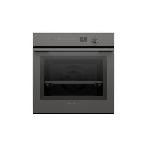 Oven, 60cm, 16 Function Self-cleaning, Grey Glass