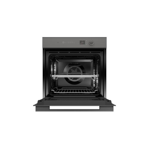Oven, 60cm, 16 Function Self-cleaning, Grey Glass