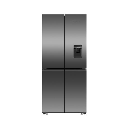 Freestanding Quad Door Refrigerator Freezer, 79cm, 498L, Ice & Water