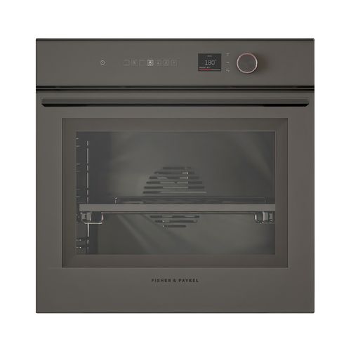 Oven, 60cm, 16 Function Self-cleaning, Grey Glass