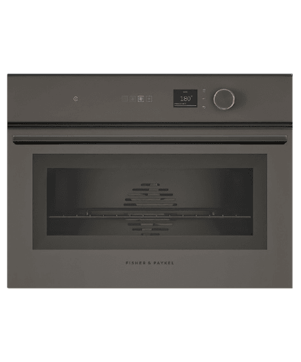 Combination Steam Oven, 60cm, 18 Function, Grey Glass