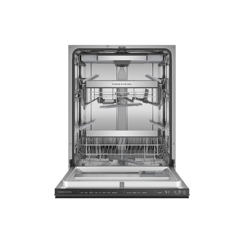 Built-under Dishwasher, Tall, Sanitise, Black Glass