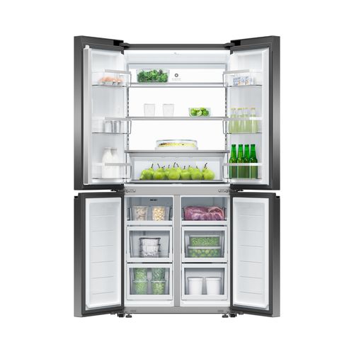 Freestanding Quad Door Refrigerator Freezer, 79cm, 498L