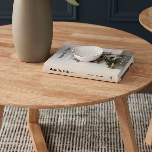 Franki Round Hardwood Coffee Table | Natural
