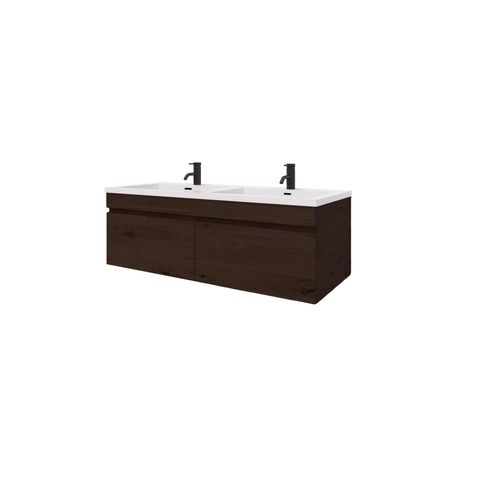 Code Lux 1500 Double Sink 2 Drawer Vanity - 5 Colours