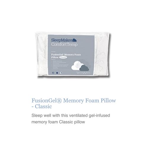 Fusion Gel Classic Memory Foam Pillow