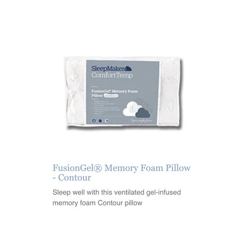 Fusion Gel Contoured Memory Foam Pillow