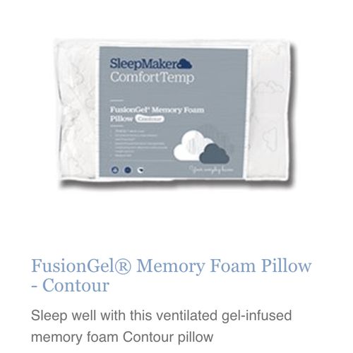 Fusion Gel Contoured Memory Foam Pillow