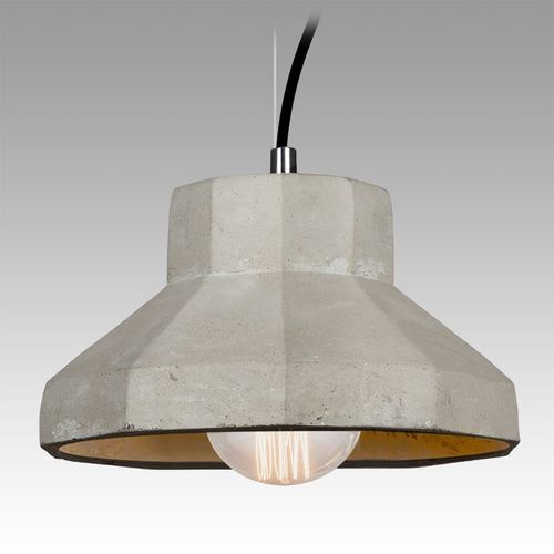 Concrete Geo Series Pendant - Cone