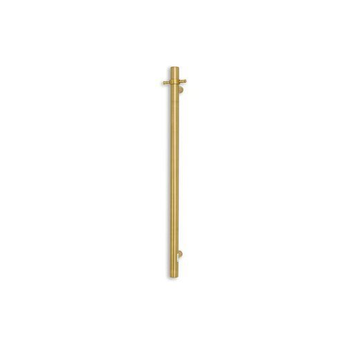 Radiant Vertical Single Towel Rail 40 x 950mm - Brushed Gold