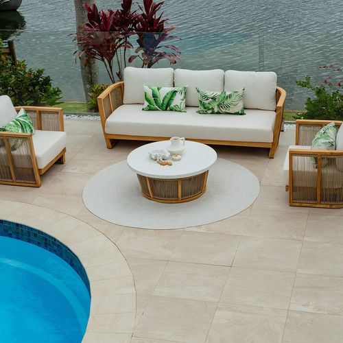 Granada 4pc Rope Outdoor Lounge Setting - 3 Seater