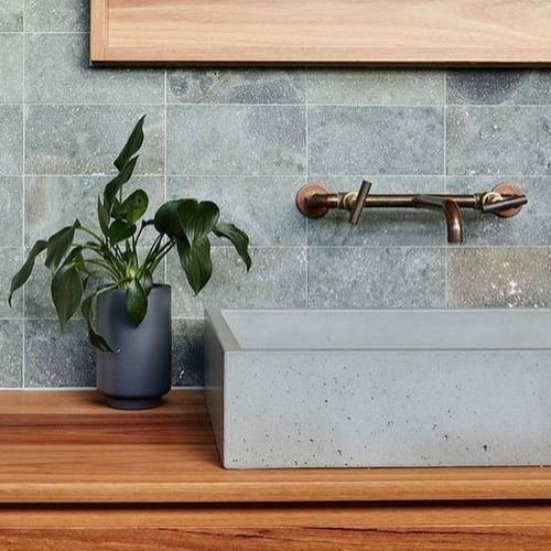 Green Andesite Tiles Honed