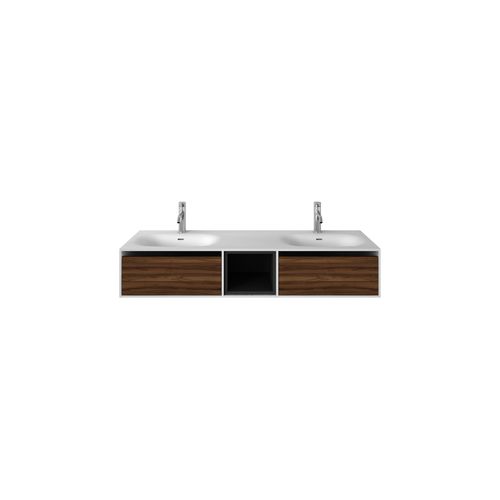 Wall Hung Timber Solid Surface 1500mm Vanity G38488-3